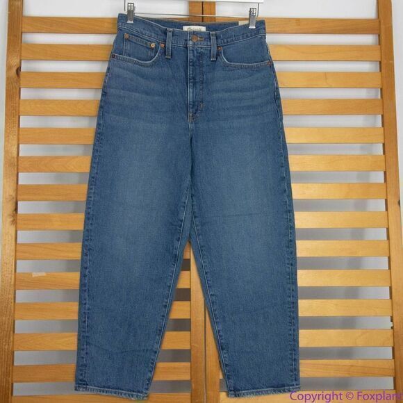NEW Madewell Balloon Jeans in Ellisboro Wash, 28 - Picture 2 of 16